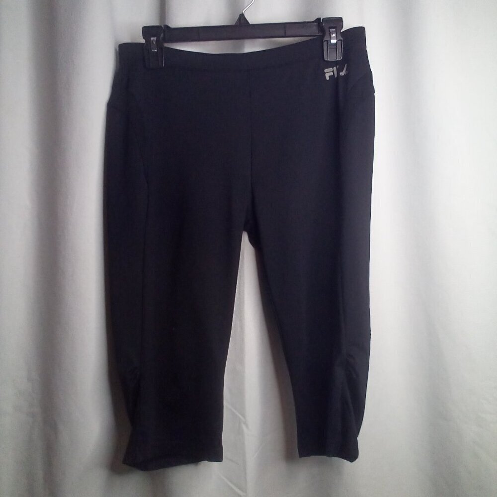 Fila Sport Capri Pants Women M Active Athletic Black